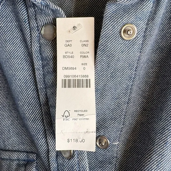 J. Crew Casual Blue Button Down Shirt NWT $118 - Picture 4 of 4